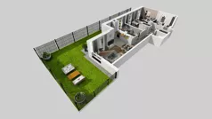4 pokoje, mieszkanie 73,85 m², piętro 1, oferta nr E/34, Osiedle Urbino 4.3, Warszawa, Włochy, Raków, ul. Szybka