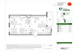 4 pokoje, mieszkanie 66,65 m², piętro 1, oferta nr E/33, Osiedle Urbino 4, Warszawa, Włochy, Raków, ul. Szybka