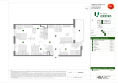 4 pokoje, mieszkanie 66,65 m², piętro 2, oferta nr E/40, Osiedle Urbino 4, Warszawa, Włochy, Raków, ul. Szybka