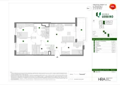4 pokoje, mieszkanie 66,65 m², piętro 3, oferta nr E/47, Osiedle Urbino 4, Warszawa, Włochy, Raków, ul. Szybka
