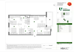 4 pokoje, mieszkanie 66,65 m², piętro 4, oferta nr E/54, Osiedle Urbino 4.3, Warszawa, Włochy, Raków, ul. Szybka