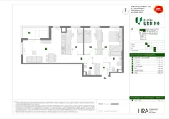 4 pokoje, mieszkanie 73,85 m², piętro 4, oferta nr E/55, Osiedle Urbino 4.3, Warszawa, Włochy, Raków, ul. Szybka