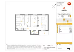 4 pokoje, mieszkanie 75,06 m², piętro 4, oferta nr E/30, Rapsodia 3, Wrocław, Karłowice-Różanka, Różanka, ul. Wołowska