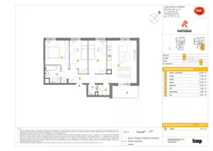4 pokoje, mieszkanie 75,06 m², piętro 6, oferta nr E/42, Rapsodia 3, Wrocław, Karłowice-Różanka, Różanka, ul. Wołowska