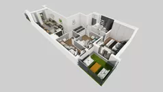 4 pokoje, mieszkanie 72,45 m², parter, oferta nr E/66, Rapsodia 3, Wrocław, Karłowice-Różanka, Różanka, ul. Wołowska