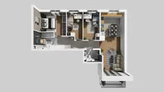 4 pokoje, mieszkanie 81,83 m², piętro 1, oferta nr E/71, Rapsodia 3, Wrocław, Karłowice-Różanka, Różanka, ul. Wołowska
