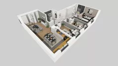 4 pokoje, mieszkanie 81,83 m², piętro 1, oferta nr E/71, Rapsodia 3, Wrocław, Karłowice-Różanka, Różanka, ul. Wołowska