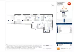 5 pokoi, mieszkanie 85,82 m², parter, oferta nr E/4, Bokserska 71 etap 2.3, Warszawa, Ursynów, Wyczółki, ul. Bokserska