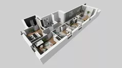 5 pokoi, mieszkanie 85,82 m², parter, oferta nr E/4, Bokserska 71 etap 2.3, Warszawa, Ursynów, Wyczółki, ul. Bokserska