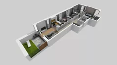 5 pokoi, mieszkanie 85,82 m², parter, oferta nr E/4, Bokserska 71 etap 2.3, Warszawa, Ursynów, Wyczółki, ul. Bokserska