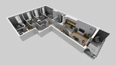 5 pokoi, mieszkanie 85,24 m², piętro 1, oferta nr E/5, Bokserska 71 etap 2.3, Warszawa, Ursynów, Wyczółki, ul. Bokserska