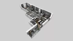 5 pokoi, mieszkanie 85,82 m², piętro 2, oferta nr E/12, Bokserska 71 etap 2.3, Warszawa, Ursynów, Wyczółki, ul. Bokserska