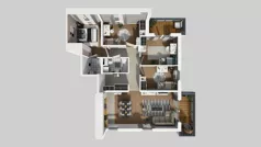 5 pokoi, mieszkanie 101,66 m², piętro 1, oferta nr S/6, Wille Biskupin 2.1, Wrocław, Biskupin-Sępolno-Dąbie-Bartoszowice, Śródmieście, ul. K. Olszewskiego