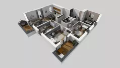 5 pokoi, mieszkanie 101,66 m², piętro 1, oferta nr S/6, Wille Biskupin 2.1, Wrocław, Biskupin-Sępolno-Dąbie-Bartoszowice, Śródmieście, ul. K. Olszewskiego