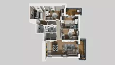 5 pokoi, mieszkanie 101,66 m², piętro 1, oferta nr T/6, Wille Biskupin 2.1, Wrocław, Biskupin-Sępolno-Dąbie-Bartoszowice, Śródmieście, ul. K. Olszewskiego