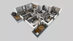 5 pokoi, mieszkanie 101,66 m², piętro 1, oferta nr T/6, Wille Biskupin 2.1, Wrocław, Biskupin-Sępolno-Dąbie-Bartoszowice, Śródmieście, ul. K. Olszewskiego
