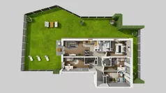 5 pokoi, mieszkanie 103,92 m², parter, oferta nr B/3, Apartamenty Kamieńskiego, Wrocław, Karłowice-Różanka, ul. Kamieńskiego 53a