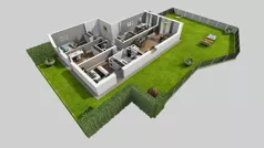 5 pokoi, mieszkanie 103,92 m², parter, oferta nr B/3, Apartamenty Kamieńskiego, Wrocław, Karłowice-Różanka, ul. Kamieńskiego 53a