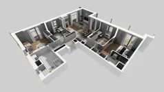5 pokoi, mieszkanie 117,78 m², piętro 10, oferta nr F/54, Apartamenty Literacka bud. E i F, Warszawa, Bielany, Piaski, ul. Literacka