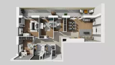 5 pokoi, mieszkanie 95,90 m², piętro 3, oferta nr C/20, Przystanek Prądnik 2, Kraków, Prądnik Biały, Górka Narodowa, ul. Meiera