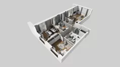 5 pokoi, mieszkanie 95,90 m², piętro 3, oferta nr C/20, Przystanek Prądnik 2, Kraków, Prądnik Biały, Górka Narodowa, ul. Meiera