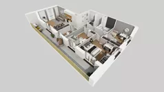 5 pokoi, mieszkanie 95,90 m², piętro 3, oferta nr C/20, Przystanek Prądnik 2, Kraków, Prądnik Biały, Górka Narodowa, ul. Meiera