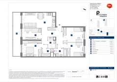 5 pokoi, mieszkanie 92,72 m², piętro 6, oferta nr C/125, Przystanek Prądnik 2, Kraków, Prądnik Biały, Górka Narodowa, ul. Meiera