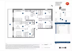 5 pokoi, mieszkanie 92,95 m², piętro 6, oferta nr C/126, Przystanek Prądnik 2, Kraków, Prądnik Biały, Górka Narodowa, ul. Meiera