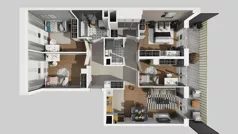 5 pokoi, mieszkanie 92,72 m², piętro 7, oferta nr C/127, Przystanek Prądnik 2, Kraków, Prądnik Biały, Górka Narodowa, ul. Meiera
