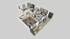5 pokoi, mieszkanie 92,72 m², piętro 7, oferta nr C/127, Przystanek Prądnik 2, Kraków, Prądnik Biały, Górka Narodowa, ul. Meiera
