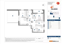 5 pokoi, mieszkanie 96,63 m², piętro 7, oferta nr A/31, Osiedle Palladium, Warszawa, Białołęka, Nowodwory, ul. Mieczysławy Ćwiklińskiej