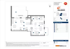 5 pokoi, mieszkanie 106,03 m², piętro 7, oferta nr A/97, Osiedle Palladium, Warszawa, Białołęka, Nowodwory, ul. Mieczysławy Ćwiklińskiej