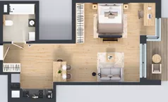 1 pokój, apartament 45,35 m², piętro 1, oferta nr A/11, Apartamenty Grzybowska 11, Warszawa, Śródmieście, Śródmieście Północne, ul. Grzybowska 11