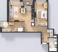 3 pokoje, apartament 66,00 m², piętro 1, oferta nr A/19, Apartamenty Grzybowska 11, Warszawa, Śródmieście, Śródmieście Północne, ul. Grzybowska 11