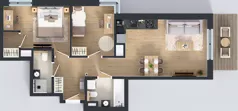 3 pokoje, mieszkanie 58,67 m², parter, oferta nr B/30, Bokserska 71 etap 2.2, Warszawa, Ursynów, Wyczółki, ul. Bokserska 71