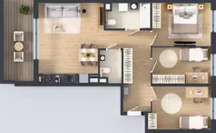 4 pokoje, mieszkanie 78,61 m², piętro 3, oferta nr A/17, Osiedle Urbino 4, Warszawa, Włochy, Raków, ul. Szybka
