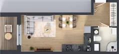 1 pokój, mieszkanie 27,61 m², piętro 2, oferta nr E/12, Rapsodia 3, Wrocław, Karłowice-Różanka, Różanka, ul. Wołowska