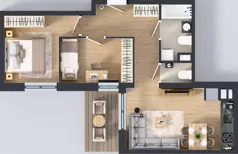 3 pokoje, mieszkanie 46,83 m², piętro 4, oferta nr E/25, Rapsodia 3, Wrocław, Karłowice-Różanka, Różanka, ul. Wołowska