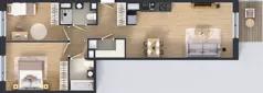 3 pokoje, mieszkanie 70,18 m², piętro 2, oferta nr D/17, Przystanek Prądnik, Kraków, Prądnik Biały, Górka Narodowa, ul. ks. Józefa Meiera 70