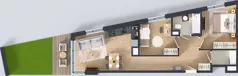 3 pokoje, mieszkanie 56,31 m², parter, oferta nr C/7, Osiedle Wilno 8.1.2, Warszawa, Targówek, Elsnerów, ul. Bukowiecka