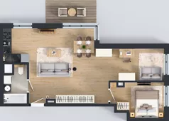 2 pokoje, mieszkanie 57,76 m², piętro 1, oferta nr C/9, Osiedle Wilno 8.1.2, Warszawa, Targówek, Elsnerów, ul. Bukowiecka