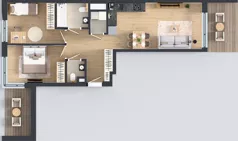 3 pokoje, mieszkanie 60,38 m², piętro 2, oferta nr A/93, Apartamenty Metro Wilanowska, Warszawa, Mokotów, Ksawerów, ul. Pejzażowa 26