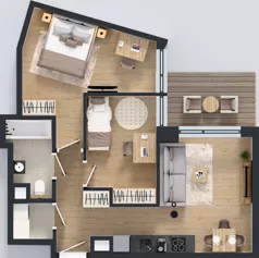 3 pokoje, mieszkanie 53,65 m², piętro 1, oferta nr A/148, Apartamenty Metro Wilanowska, Warszawa, Mokotów, Ksawerów, ul. Pejzażowa 26