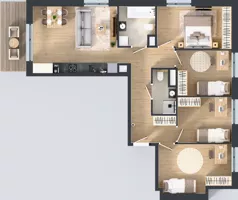 5 pokoi, mieszkanie 83,59 m², piętro 1, oferta nr H/14, Apartamenty Myśliborska Park, Warszawa, Białołęka, Żerań, ul. Myśliborska 11