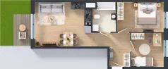 3 pokoje, mieszkanie 53,27 m², parter, oferta nr J/5, Apartamenty Myśliborska Park, Warszawa, Białołęka, Żerań, ul. Myśliborska 11