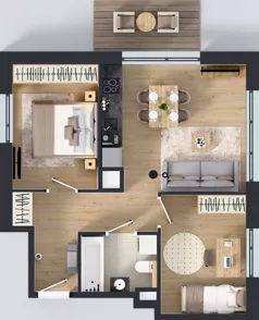 3 pokoje, mieszkanie 48,71 m², piętro 3, oferta nr J/16, Apartamenty Myśliborska Park, Warszawa, Białołęka, Żerań, ul. Myśliborska 11