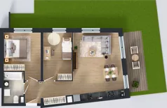 3 pokoje, mieszkanie 60,87 m², parter, oferta nr A/19, Międzyleska 4, Wrocław, Tarnogaj, Krzyki, ul. Międzyleska