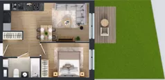 2 pokoje, mieszkanie 37,36 m², piętro 1, oferta nr A/72, Międzyleska 4, Wrocław, Tarnogaj, Krzyki, ul. Międzyleska