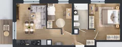 3 pokoje, mieszkanie 51,40 m², piętro 1, oferta nr A/119, Międzyleska 4, Wrocław, Tarnogaj, Krzyki, ul. Międzyleska