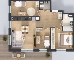 4 pokoje, mieszkanie 66,40 m², piętro 2, oferta nr A/122, Międzyleska 4, Wrocław, Tarnogaj, Krzyki, ul. Międzyleska